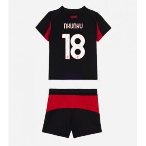 Domů 16 AC Milan Christopher Nkunku #18 Dětské Fotbalové Dres Domácí 2025-26