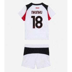 Domů 15 AC Milan Christopher Nkunku #18 Dětské Fotbalové Dres Venkovní 2025-26
