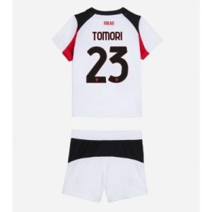 Domů 18 AC Milan Fikayo Tomori #23 Dětské Fotbalové Dres Venkovní 2025-26