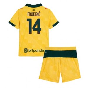 Domů 23 AC Milan Luka Modric #14 Dětské Fotbalové Dres Alternativní 2025-26