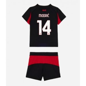 Domů 22 AC Milan Luka Modric #14 Dětské Fotbalové Dres Domácí 2025-26