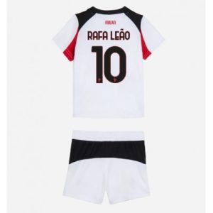 Domů 12 AC Milan Rafael Leao #10 Dětské Fotbalové Dres Venkovní 2025-26
